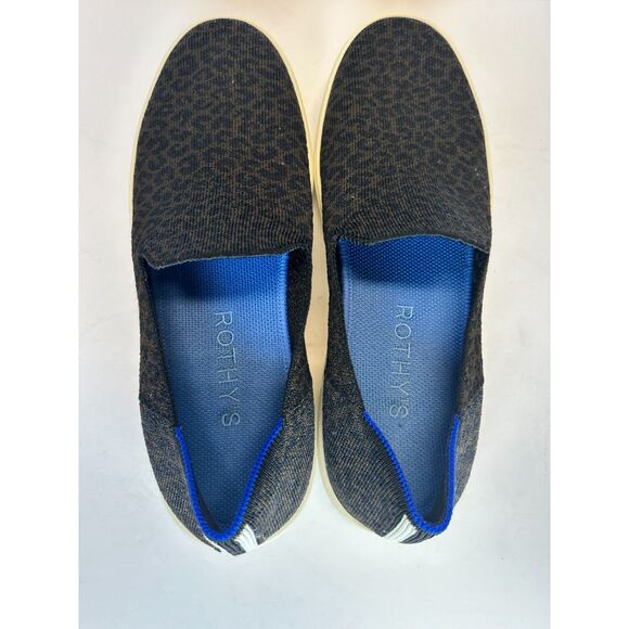 Rothy's Women's Size 9.5 Brown Leopard Print Casual Slip On Loafers EUC - Picture 8 of 11